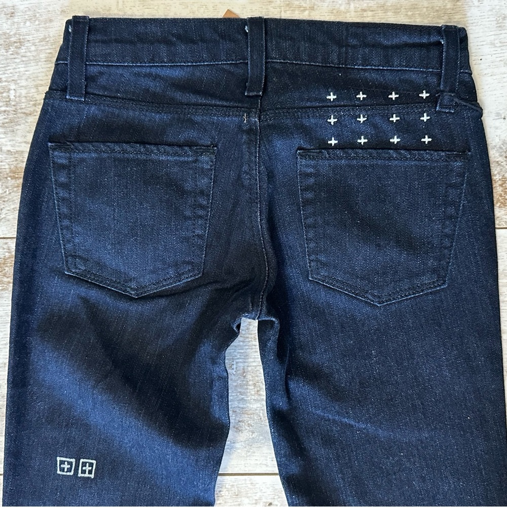 NWT KSUBI Sz 24 Women’s Super Skinny Zip Squawk Rinse Skinny Dark